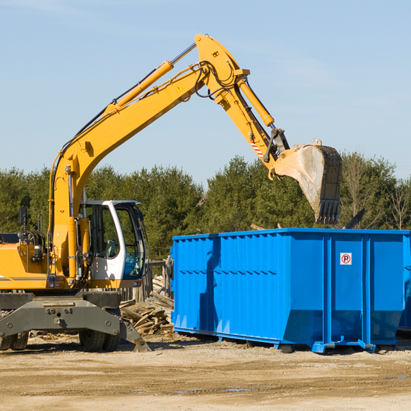 how does a residential dumpster rental service work in Chesterville